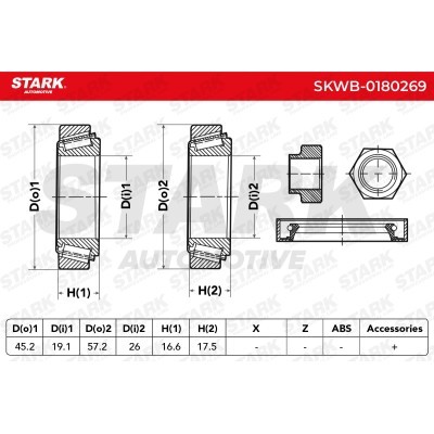 Łożysko Koła Stark SKWB-0180269 SKWB-0180269 - foto 2
