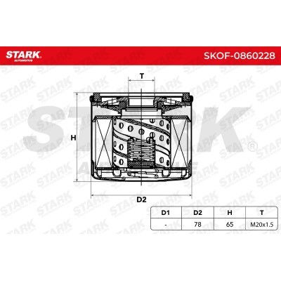 Filtr Oleju Stark SKOF-0860228 SKOF-0860228 - foto 5