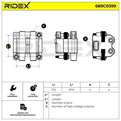 Cewka Zapłonowa RIDEX 689C0399 689C0399 - foto 6