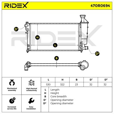 Chłodnica RIDEX 470R0694 470R0694 - foto 9