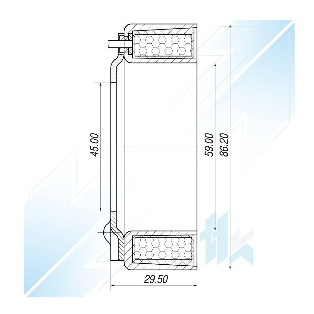 Elektromagnes Sprężarki Klimatyzacji SANDEN 7B10 Universal, 12V 116S7B0200 - foto 3
