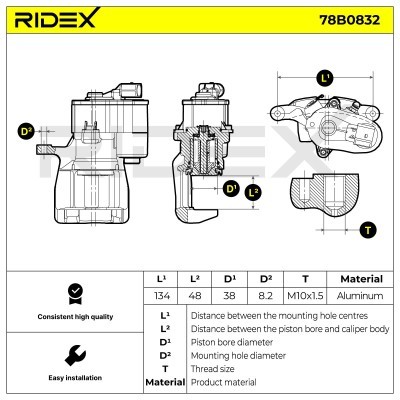 Zacisk Hamulcowy RIDEX 78B0832 78B0832 - foto 5