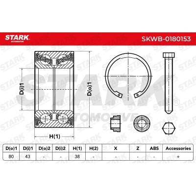 Łożysko Koła Stark SKWB-0180153 SKWB-0180153 - foto 3