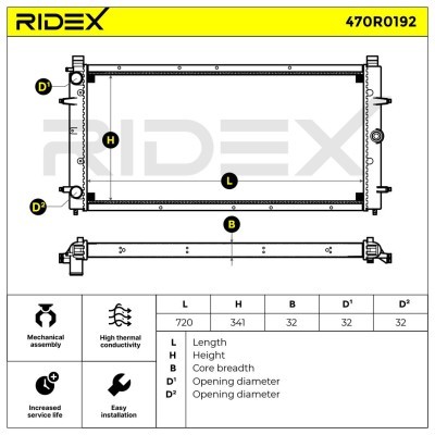 Chłodnica RIDEX 470R0192 470R0192 - foto 6