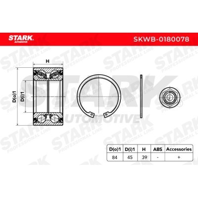 Łożysko Koła Stark SKWB-0180078 SKWB-0180078 - foto 3