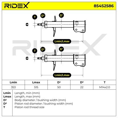 Amortyzator RIDEX 854S2586 854S2586 - foto 7