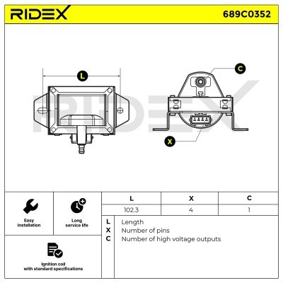 Cewka Zapłonowa RIDEX 689C0352 689C0352 - foto 6