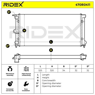 Chłodnica RIDEX 470R0411 470R0411 - foto 4