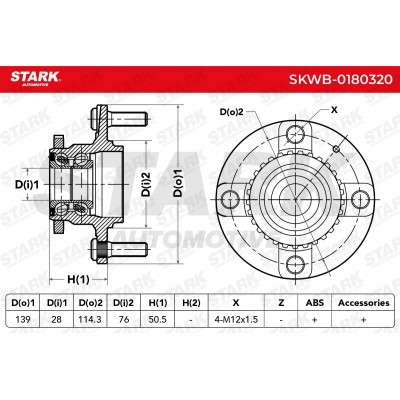 Łożysko Koła Stark SKWB-0180320 SKWB-0180320 - foto 3