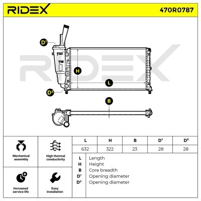 Chłodnica RIDEX 470R0787 470R0787 - foto 4