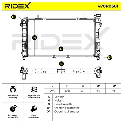 Chłodnica RIDEX 470R0501 470R0501 - foto 5