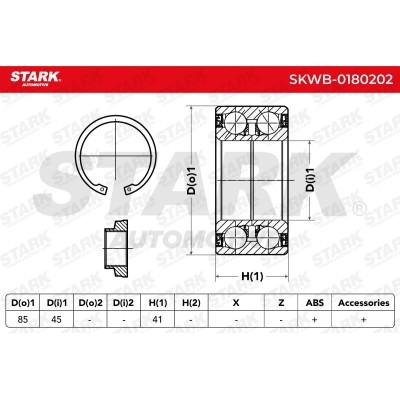 Łożysko Koła Stark SKWB-0180202 SKWB-0180202 - foto 2