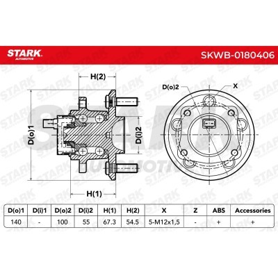 Łożysko Koła Stark SKWB-0180406 SKWB-0180406 - foto 3