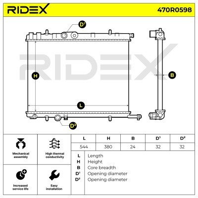 Chłodnica RIDEX 470R0598 470R0598 - foto 8