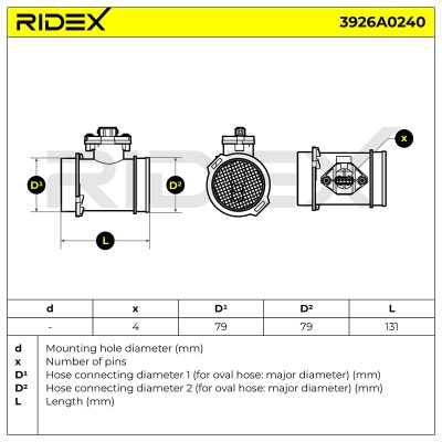 Przepływomierz RIDEX 3926A0240 3926A0240 - foto 7