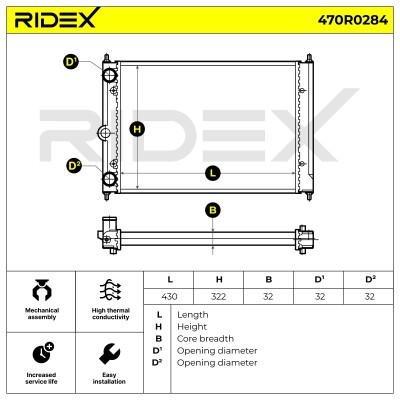 Chłodnica RIDEX 470R0284 470R0284 - foto 4