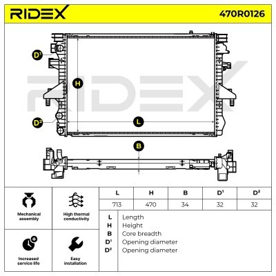 Chłodnica RIDEX 470R0126 470R0126 - foto 5