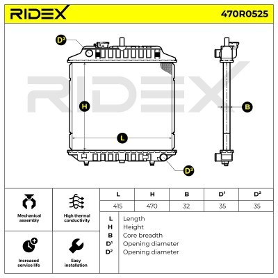 Chłodnica RIDEX 470R0525 470R0525 - foto 5