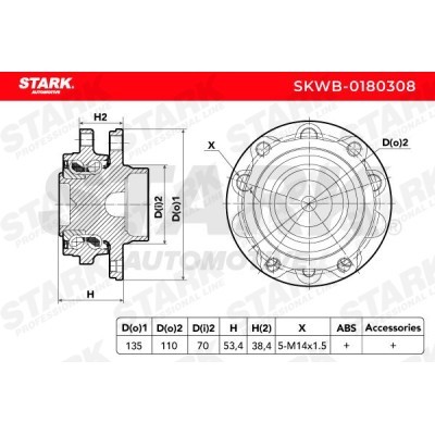 Łożysko Koła Stark SKWB-0180308 SKWB-0180308 - foto 4