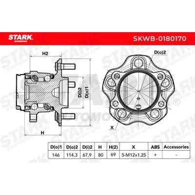 Łożysko Koła Stark SKWB-0180170 SKWB-0180170 - foto 4