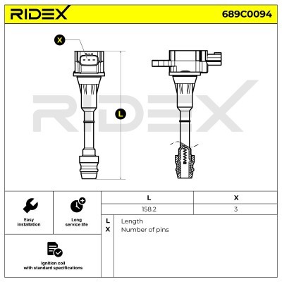 Cewka Zapłonowa RIDEX 689C0094 689C0094 - foto 4