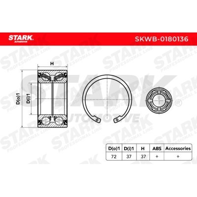Łożysko Koła Stark SKWB-0180136 SKWB-0180136 - foto 3