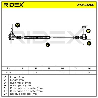 Wahacz RIDEX 273C0260 273C0260 - foto 5