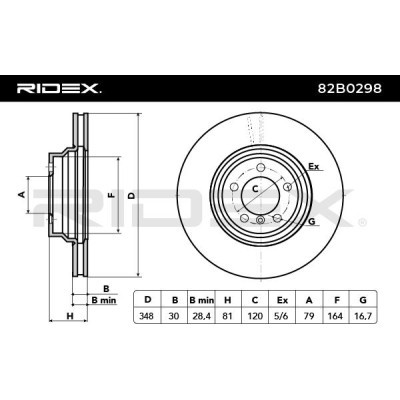 Tarcza hamulcowa RIDEX 82B0298 82B0298 - foto 4