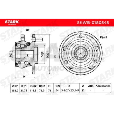 Łożysko Koła Stark SKWB-0180545 SKWB-0180545 - foto 3