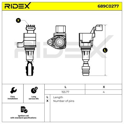 Cewka Zapłonowa RIDEX 689C0277 689C0277 - foto 4