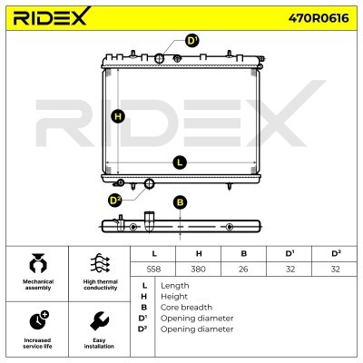 Chłodnica RIDEX 470R0616 470R0616 - foto 5