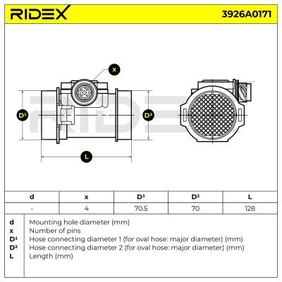 Przepływomierz RIDEX 3926A0171 3926A0171 - foto 6