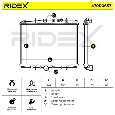 Chłodnica RIDEX 470R0657 470R0657 - foto 7
