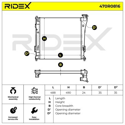 Chłodnica RIDEX 470R0816 470R0816 - foto 5