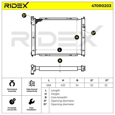 Chłodnica RIDEX 470R0203 470R0203 - foto 5