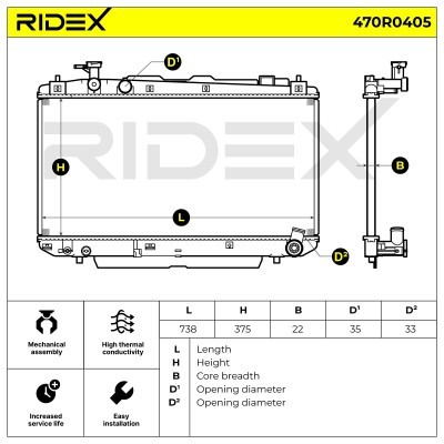 Chłodnica RIDEX 470R0405 470R0405 - foto 5