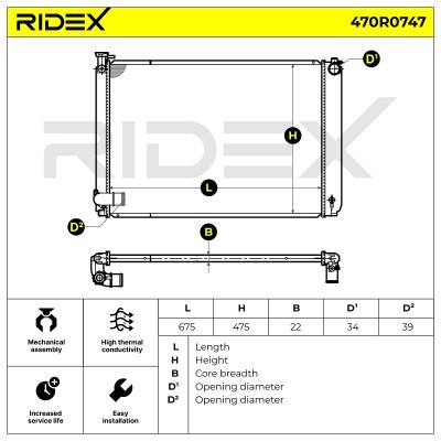 Chłodnica RIDEX 470R0747 470R0747 - foto 9