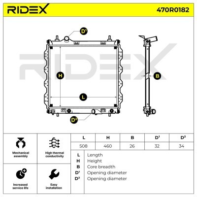 Chłodnica RIDEX 470R0182 470R0182 - foto 7
