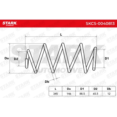 Sprężyna Zawieszenia Stark SKCS-0040813 SKCS-0040813 - foto 4