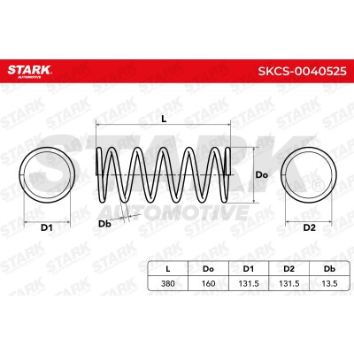 Sprężyna Zawieszenia Stark SKCS-0040525 SKCS-0040525 - foto 6