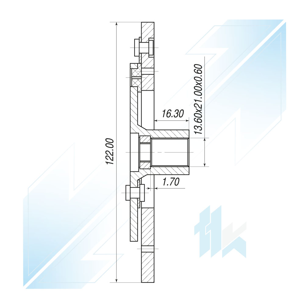Tarcza Sprzęgła Sprężarki FORD FS10 Ø122 Ford 115VFS0005 - foto 3