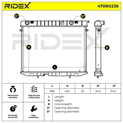 Chłodnica RIDEX 470R0236 470R0236 - foto 5