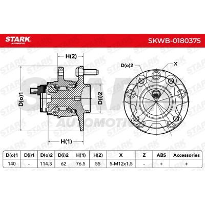 Łożysko Koła Stark SKWB-0180375 SKWB-0180375 - foto 3