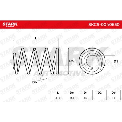 Sprężyna Zawieszenia Stark SKCS-0040650 SKCS-0040650 - foto 5