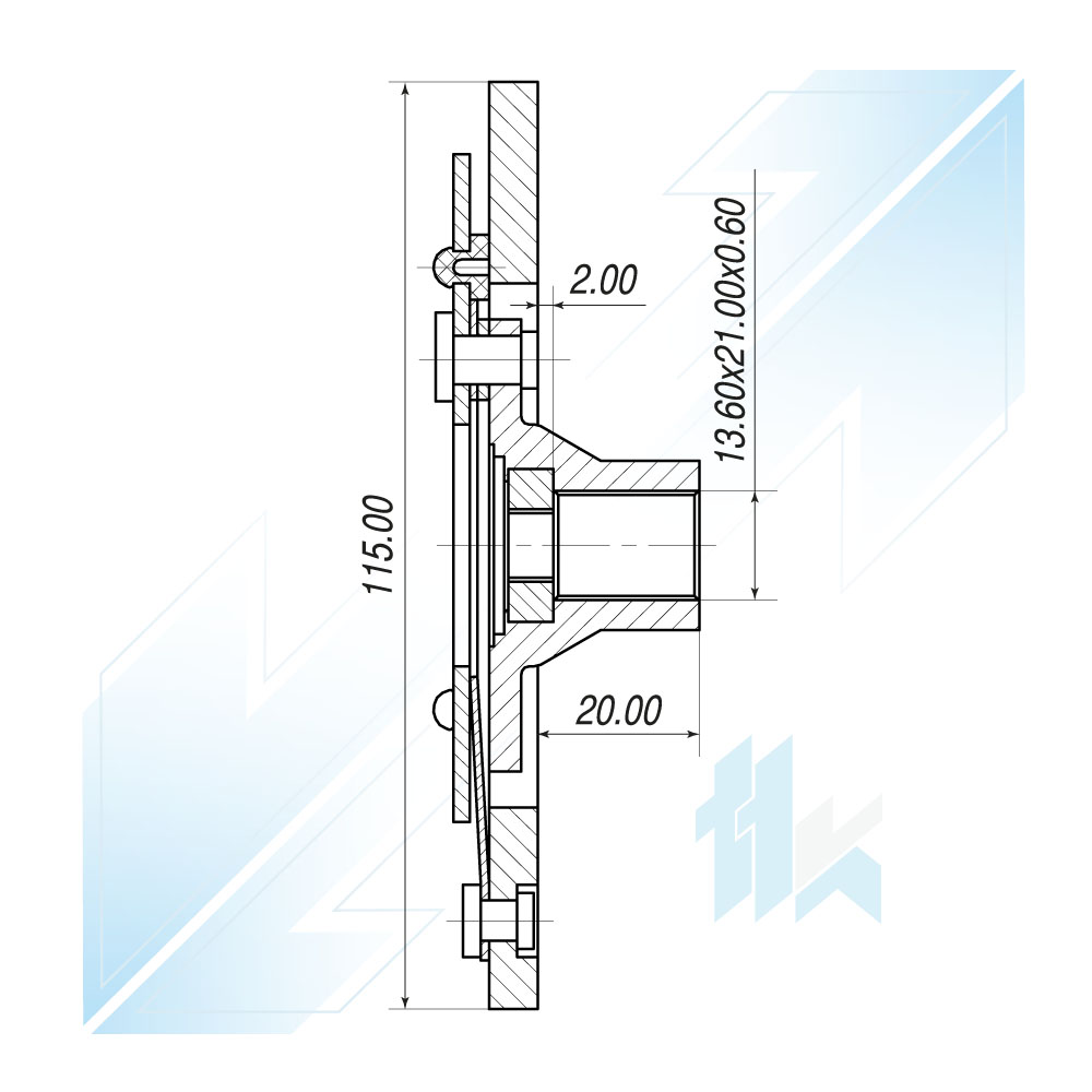Tarcza Sprzęgła Sprężarki VISTEON HCC HS-18 Ø115 Hyundai 115VHS8003 - foto 3