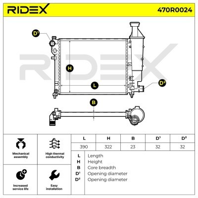 Chłodnica RIDEX 470R0024 470R0024 - foto 4