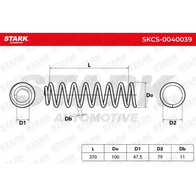 Sprężyna Zawieszenia Stark SKCS-0040039 SKCS-0040039 - foto 6