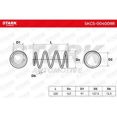Sprężyna Zawieszenia Stark SKCS-0040098 SKCS-0040098 - foto 5
