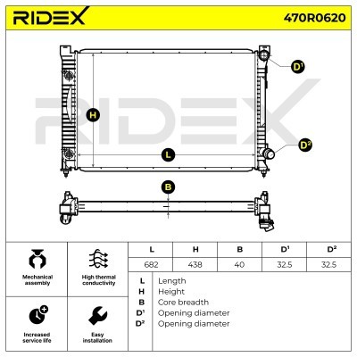Chłodnica RIDEX 470R0620 470R0620 - foto 5