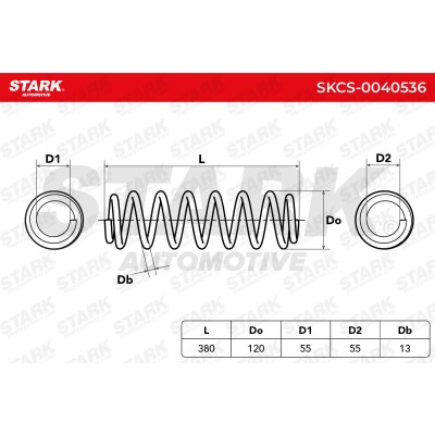 Sprężyna Zawieszenia Stark SKCS-0040536 SKCS-0040536 - foto 5
